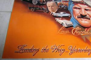 1986 Chevrolet Dealer Showroom Poster 75th Anniversary Louis Chevrolet Large