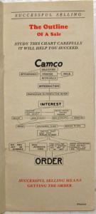 1925 Camco Turbine Pump Successful Selling Sales Rep Only Instruction Booklet