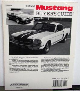 1964 1/2 - 1989 Ford Mustang Buyers Guide Shelby Boss 50L