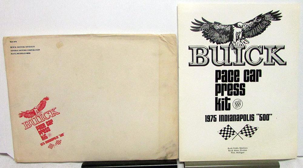 1975 Buick Pace Car Press Kit Indianapolis 500 Century Custom Coupe Indy Orig