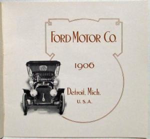 1906 Ford Book - REPRODUCTION