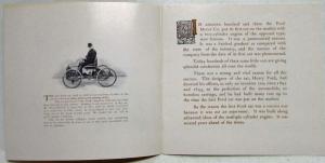 1906 Ford Book - REPRODUCTION