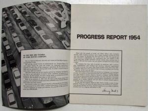 1954 Ford Progress Report for Employees