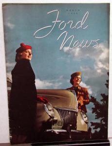 1939 Ford News March Issue Lincoln Zephyr 12  Ad Original
