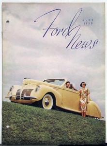 1939 Ford News June Issue Lincoln Zephyr Ad Original