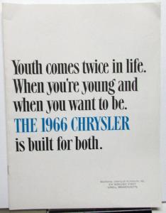 1966 Chrysler Newport New Yorker 300 Town & Country Sales Brochure XL Original