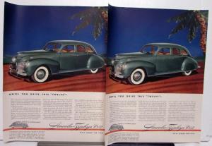1939 Lincoln Zephyr V12 Four Door Sedan Ad Proof