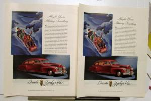 1942 Lincoln Zephyr V12 Sedan Ad Proof