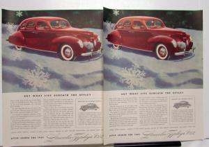 1939 Lincoln Zephyr V12 4 Door Sedan Winter Small Ad Proof