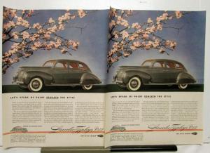 1939 Lincoln Zephyr V12 4 Door Sedan Spring Ad Proof