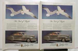 1942 Lincoln Zephyr V12  Ad Proof