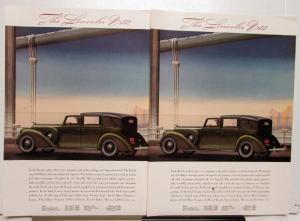 1939 Lincoln V12 Limo Ad Proof
