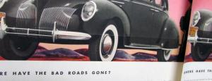 1939 Lincoln Zephyr V12 4 Door Sedan Ad Proof