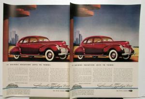 1940 Lincoln Zephyr V12 4 Door Sedan Summer Ad Proof