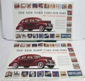 1940 Ford V8 Four Door Sedan 22 Important Improvements Large Ad Proof