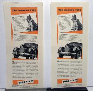 1941 Ford V8 Ad Proof