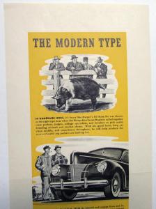 1940 Ford V8 April Ad Proof