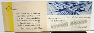 1939 Cadillac LaSalle V-8 Dealer Sales Brochure Coupe Sedan Convertible Original