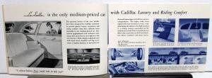 1939 Cadillac LaSalle V-8 Dealer Sales Brochure Coupe Sedan Convertible Original