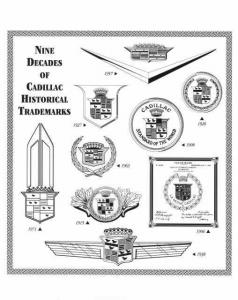 1995 Cadillac 9 Decades of Historical Trademarks Illustrative Press Photo 0296