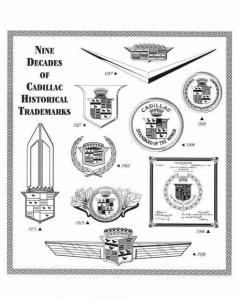 1995 Cadillac 9 Decades of Historical Trademarks Illustrative Press Photo 0296