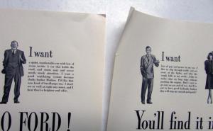 1940 Ford V8 Sedan You'll Find It In The '40 Ford! Ad Proof