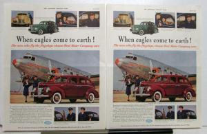 1940 Ford V8 Sedan When Eagles Come To Earth! Ad Proof