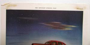 1940 Ford V8 Sedan We Curved A Wheel To Hush A Whisper! Ad Proof