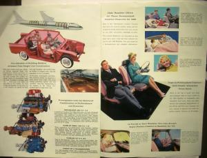 1960 Rambler 6 Rebel V8 Ambassador American Sale Brochure Mailer Insert XL Orig