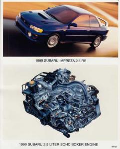 1999 Subaru Impreza 2.5 RS and Boxer Engine Press Photo 0081