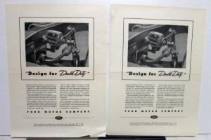 1940 Ford Motor Company Design For Double Duty Ad Proof