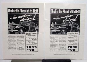 1941 Ford V8 Sedan Is Ahead Of Its Field Ad Proof