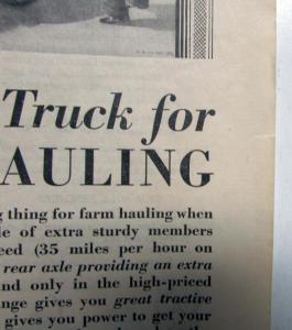 1929 International Harvester Farm Truck Six-Speed Special Country Gentleman  Ad