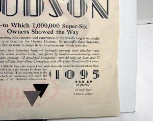 1929 Hudson Super Six In 14 Distinguished New Body Types Ad