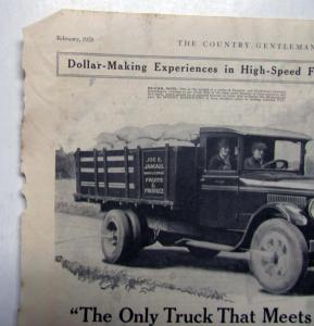 1929 Reo Speed Wagon The Only Truck That Meets ALL Needs Ad