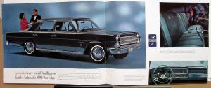 1965 Rambler Ambassador 6 & V8 Sales Brochure Original Oversized