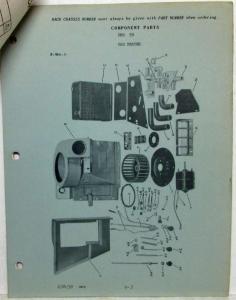 1958 Mack Truck-Tractor B67T Parts Book Sections Group 15