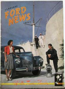 1941 Ford News Industry Magazine February Issue Original