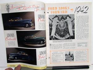 1941 Ford News Industry Magazine OCTOBER Issue Preview of 1942 Models Original