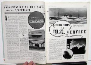 1942 Ford News Industry Magazine JANUARY Issue Original