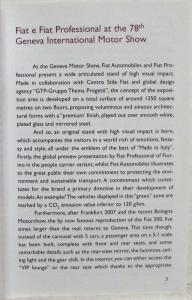 2008 Fiat Group at 78th Geneva International Motor Show Media Info Press Kit