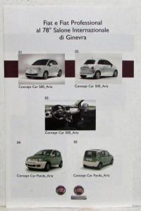 2008 Fiat Group at 78th Geneva International Motor Show Media Info Press Kit