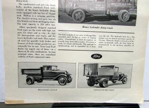 1932 Ford Heavy Hydraulic Cole Dump Truck & Ad Proof