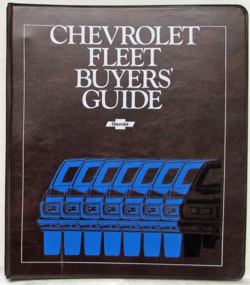 1978 Chevrolet Fleet Buyers Guide Camaro Nova Impala Caprice Monza Chevette