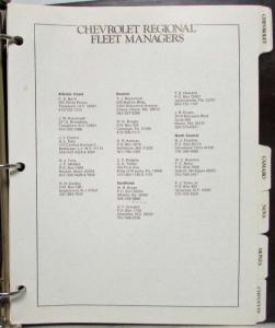 1978 Chevrolet Fleet Buyers Guide Camaro Nova Impala Caprice Monza Chevette