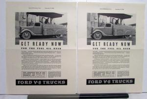 1937 Ford V8 Truck Get Ready Now For The Fuel Oil Rush Ad Proof