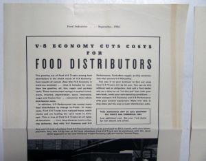 1937 Ford V8 Truck Economy Cuts Costs For Food Distributors Ad Proofs