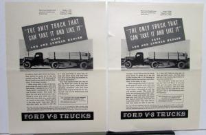 1937 Ford The Only Truck That Can Take It & Like It V8 Commercial Truck AdProof
