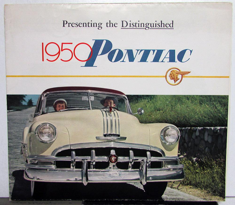 1950 Pontiac Sales Brochure Catalina Chieftain Streamliner Steel Station Wagon