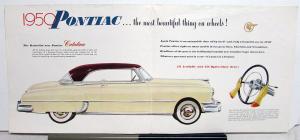 1950 Pontiac Sales Brochure Catalina Chieftain Streamliner Steel Station Wagon